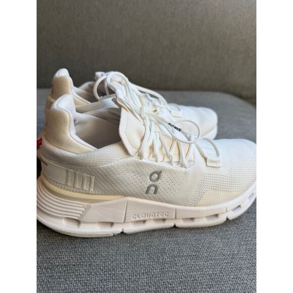 On Running Cloudnova 2 All White Lightweight Running Shoes Womens 7 - Picture 5 of 12